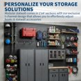thumbnail image 4 of Slat Wall Paneling, 4'X8' Storage Systems Garage Tool Organizer Wall Mount, Heavy Duty PVC Slat Wall Panels, Easy DIY Install for Garage, Tool, Retail, 4 of 7