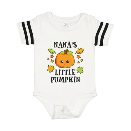 

Inktastic Nanas Little Pumpkin with Leaves and Stars Gift Baby Boy or Baby Girl Bodysuit