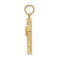 thumbnail image 2 of FB Jewels 14K Yellow Gold Infinity Circles On Stick Cross High Polish Pendant, 2 of 4