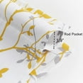thumbnail image 4 of Tree Branch Printed Valance Curtain, 18 inches Long Kitchen Valance, Yellow and Grey Window Valances for Kitchen, Bathroom, Dining Room, Living Room, Bedroom and Kid‘s Room 1Panel, 4 of 6