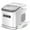White, variant on Auseo Countertop Ice Maker Machine with Handle, 26lbs in 24Hrs, 9 Ice Cubes Ready in 6-13 Mins, Auto-Cleaning Portable with Scoop Basket, for Home/Kitchen/Camping(White)