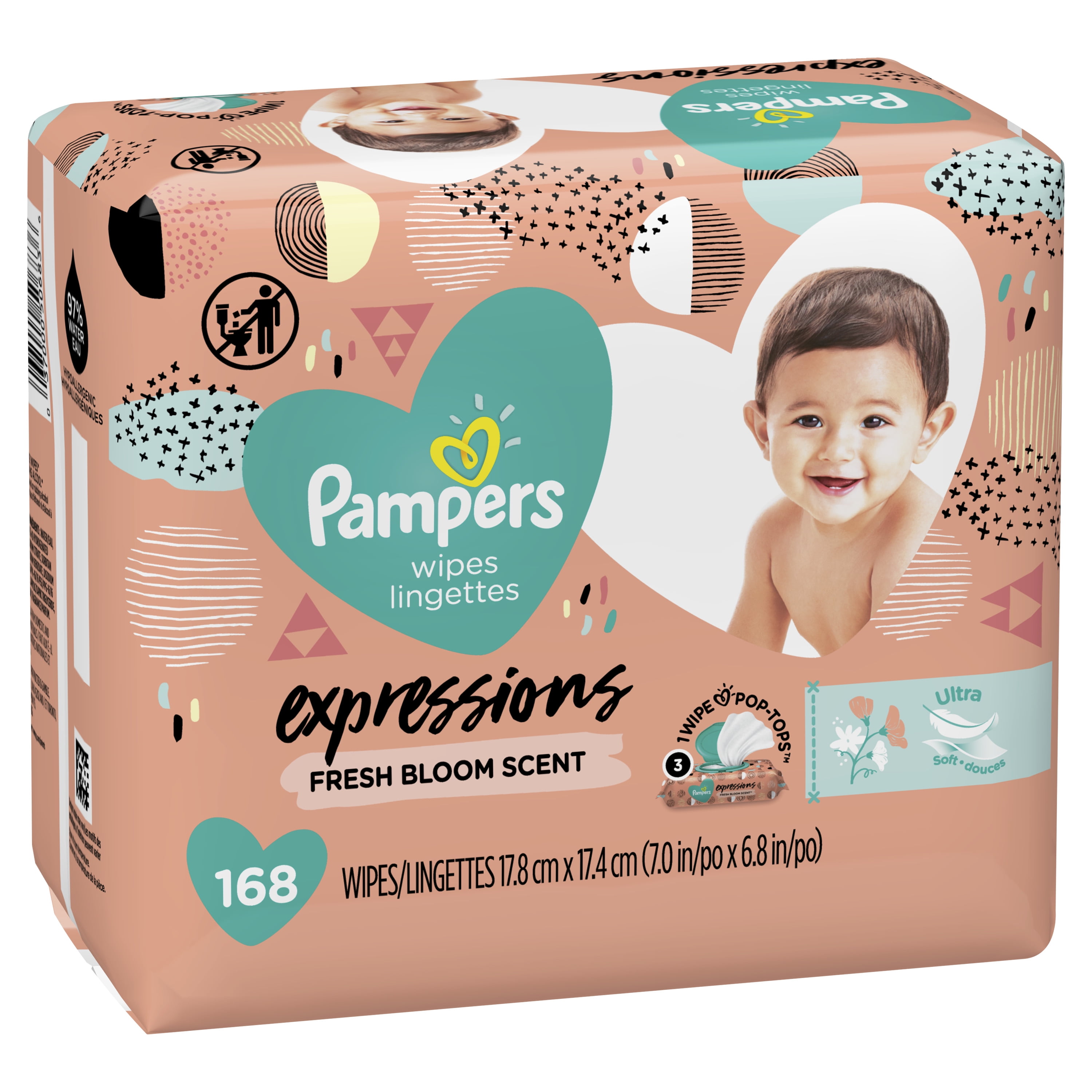 pamper expression wipes