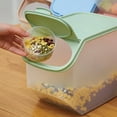 thumbnail image 5 of Rice Storage Bin Cereal Containers Dispenser, Kitchen Rice Fruit Storage Box Barrel Grain Large Dry Grain, Thicken Plastic Clear Food Storage Box - Dry Food for Kitchen, Pantry Organizers and Storage, 5 of 8