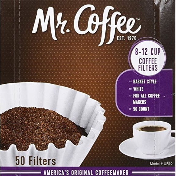Mr. Coffee 8-12 Cup Coffee Filters 50 Pack (2 Count - 100 Total Filters)