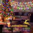 thumbnail image 3 of Cadena de luces LED KNONEW de 403 pies y 1000 LED para exteriores, Navidad, multicolor, 3 of 9