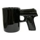 thumbnail image 2 of pstuiky Taza de cerámica tropical antigoteo, ideal para bebidas frías y calientes. Regalo personalizado de moda con forma de pistola., 2 of 3