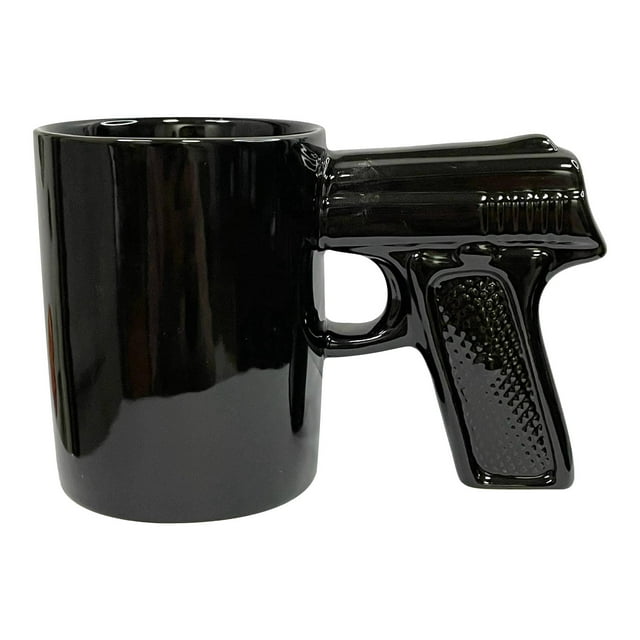 Tazas de Bebidas Calientes Taza de Cerámica de Moda de Pistola Popular, Regalo Personalizado para Bebidas Calientes Y Frías, Diseño a Prueba de Fugas Tropicales, Durable para Uso Diario, Presente Eleg