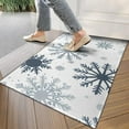 thumbnail image 4 of Blue Christmas Snowflake Pattern Door Rugs,Washable Non Slip Door Mats Indoor,Decorative Door Mats,Entry Mat Indoor for Entrance,Bedroom,Kitchen,Bathroom,17"x30", 4 of 6