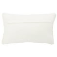 thumbnail image 2 of SAFAVIEH Barlett Solid Plush Pillow, 12" x 20", Cream, 2 of 3