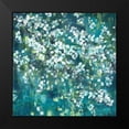 thumbnail image 2 of Tre Sorelle Studios 15x15 Black Modern Framed Museum Art Print Titled - Teal Blossoms Square, 2 of 5