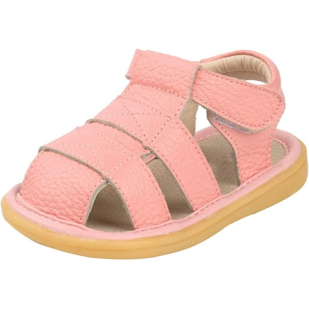 

Girl s Genuine Leather Sandals Closed-toe Princess Dress Sandal Shoes