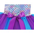 thumbnail image 6 of Jurebecia Mermaid Dresses for Girls Princess Ariel Costume Halloween Birthday Cosplay Tutu Dress with Hairband 6-7 Years, 6 of 8