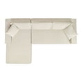thumbnail image 5 of Jennifer Taylor Home Brenley 110.5" LAF Sofa-in-a-Box Sectional Sofa, Porcelain Light Beige Chenille, 5 of 8