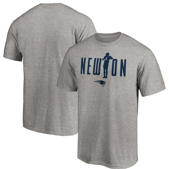 Men's Fanatics Cam Newton Heathered Gray New England Patriots Checkdown T-Shirt