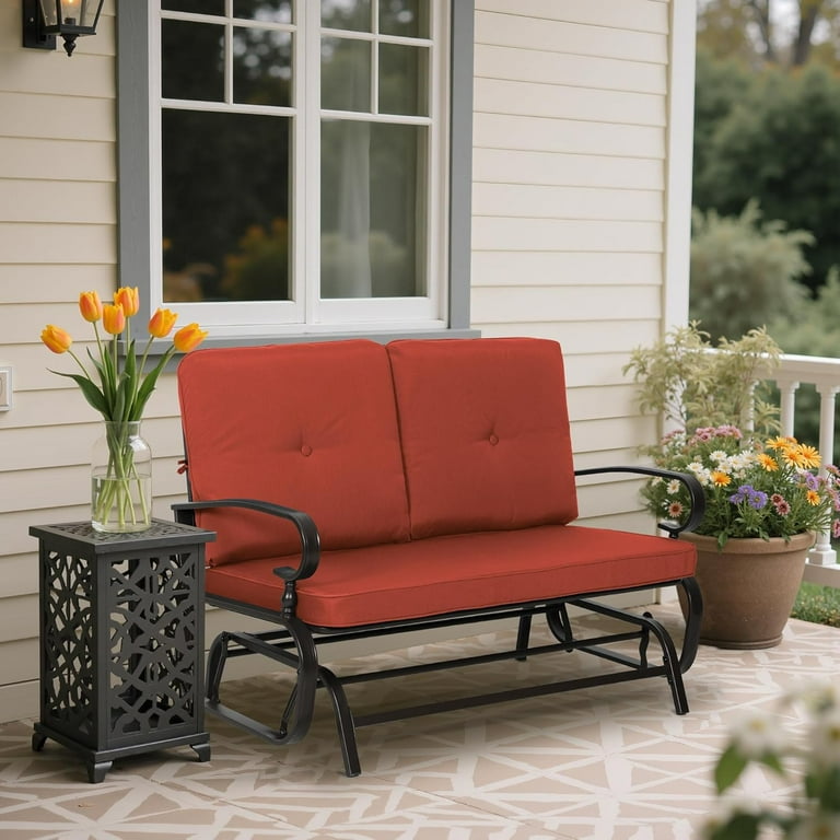 Outdoor Bench Patio Swing Glider Loveseat Seats Rocking Chair
