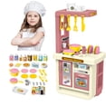thumbnail image 1 of Pink Children'S Miniature Kitchen Toy Set, Cooking Role Play With Utensils For Imaginative Play And Practical Skills, 1 of 9