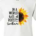 thumbnail image 4 of Inktastic Summer In a World Full of Roses Be a Sunflower Youth T-Shirt, 4 of 5