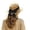 Brown, variant on Sun Hats for Women, Fashion Back Bowknot Wide Brim Retro Flat Top Panama Boater Straw Hats Vacation Beach Hat Packable, One Size, Khaki