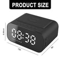 thumbnail image 2 of Reloj despertador digital 3 en 1 con carga inalámbrica, altavoz con cargador LED, altavoz Bluetooth con pantalla LED, reloj despertador con batería externa para el hogar, la oficina y el exterior, 2 of 7