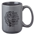thumbnail image 1 of Be Strong Lion Gray Coffee Mug - Joshua 1:9, 1 of 3