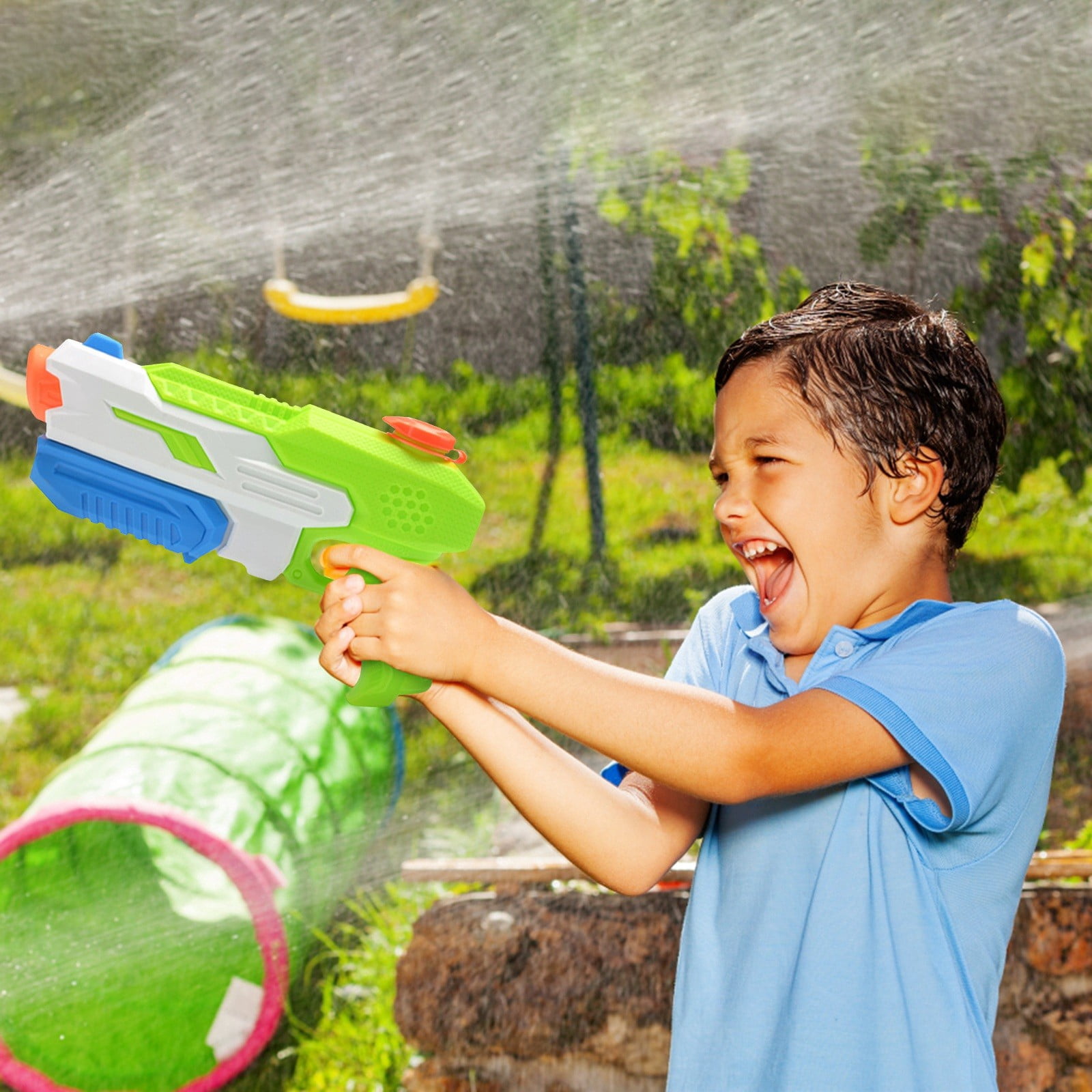 Hand Pump Water Gun, Small Capacity Rapid-Fire Shooting, Perfect for Outdoor Summer Fun, Pool and Backyard Water Play