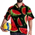 thumbnail image 4 of EMLLAR Casual Watermelon Button Down Button-Up Shirts (Unisex), 4 of 6