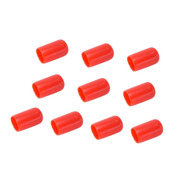 10 piezas de protectores de punta de taco de billar Zulema 13 mm rojo