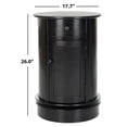thumbnail image 4 of Hawthorne Collection Armoire Ovale en Bois, Noire, 4 of 5