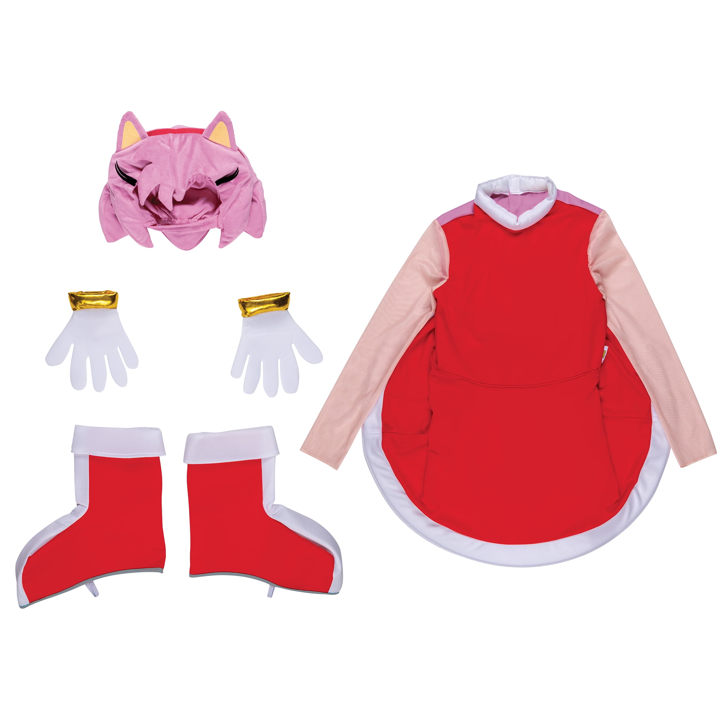 Sega Sonic The Hedgehog Amy Rose Halloween Costume for Adults, Womens Size S (4/6), by Disguise