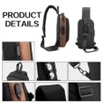 thumbnail image 4 of Men's Anti-Theft Sling Bag Waterproof USB Charging Cross-Body Daypack for Travel Commuting Everyday Use, 4 of 5
