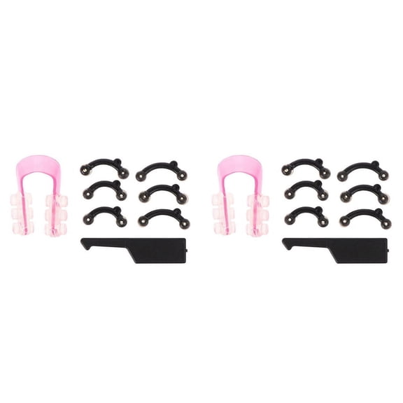2X 3 Size 3D Invisible Beauty Nose Clip Massage Nose Up Lifting Shaping Clip Clipper Shaper Bridge Straightening
