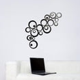 thumbnail image 2 of 3D Acrylic Circle Mirror Set of 24 pcs DIY Wall Stickers Silver Removable Art Wall Stickers for Home Decor, 2 of 5