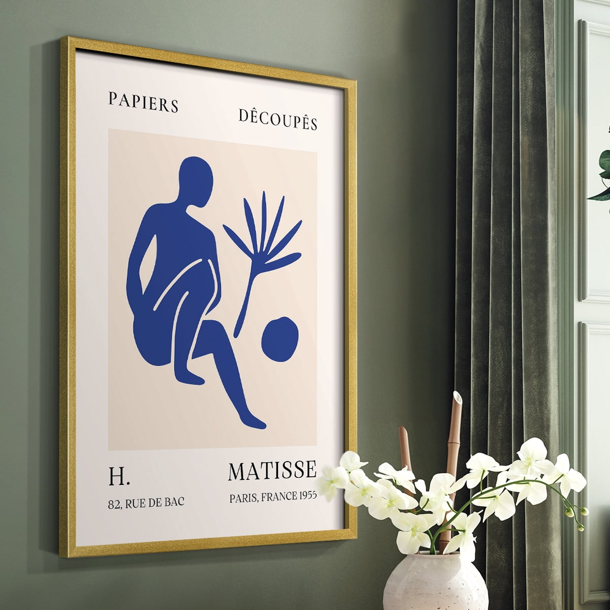 Matisse CLX Framed Print in Gold Solid Wood 22 x 28 Framed Print