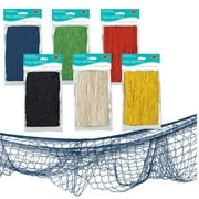 12 Pack Beistle Luau Party Fish Netting, Asst colors