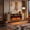Oak, variant on Easoger 97" Mid-Century Modern Fireplace TV Stand with 60" Electric Fireplace, 12 Color Flames & Dual Heat Settings, Large Entertainment Center for TV, Storage Cabinets & Shelves