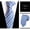 TW14, variant on Men's navy blue striped formal business tie for grooms, suitable for work and interviews, hand-tied style