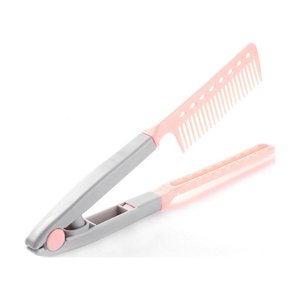 Comb de redresseur de cheveux de type V portable DIY Outil de pince à cheveux