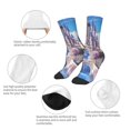 thumbnail image 3 of Honeii Majestic Fantasy Castle Print Children's Colorful Socks,Unisex Kids and Toddlers' Cushioned Sock,Kids Athletic Crew Socks,for Everyday Wear and Sports, 3 of 5