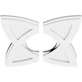 thumbnail image 2 of 16"OD x 6"ID x 6"C x 1"P Cosmo Architectural Grade PVC Contemporary Ceiling Medallion, Two Piece, 2 of 11