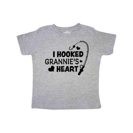 

Inktastic I Hooked Grannie s Heart with Fishing Rod Gift Toddler Boy or Toddler Girl T-Shirt
