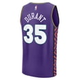 thumbnail image 3 of Youth Fanatics Kevin Durant Purple Phoenix Suns 2024/25 Fast Break Player Jersey - City Edition, 3 of 3