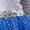 Blue, variant on Womens Alien Space Cadet Rave Outfits Shiny Tulle Hem Dress with Headwear White M