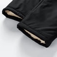 thumbnail image 5 of JUUYY Men's Winter Fleece Pants Sherpa Lined Sweatpants Athletic Thick Warm Joggers Warm Pants Black M, 5 of 9