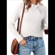 thumbnail image 1 of Blusas de Mujer de Larga Térmicas con Nudo Torcido, Cuello Alto, Informales, Ajustadas, Suaves y Elásticas. XL, 1 of 8