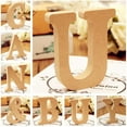 thumbnail image 3 of Hadanceo Freestanding A-Z Wood Wooden Letters Alphabet Hanging Wedding Home Party Decor N, 3 of 8