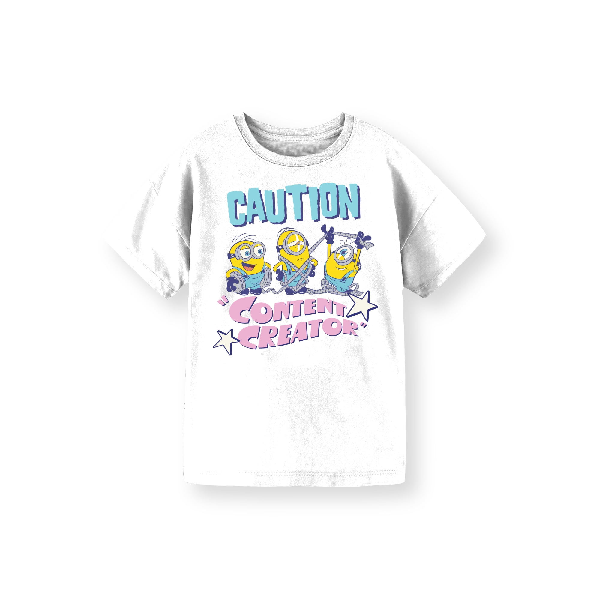 Despicable Me, Girls' Short Sleeve T-Shirt, Content Creator, Sizes 4-16