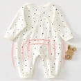 thumbnail image 5 of Gerichy Infant Baby Girl Fall Outfit Coming Home Romper Cotton Solid Color Jumpsuit Newborn Winter Clothes 0-18 Months, 5 of 7