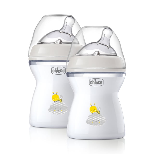 Chicco Set 2 Biberón Natural Feeling 250 ml Gris