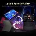 thumbnail image 6 of ASUS ProArt 13" OLED 3K Detachable Laptop, Snapdragon X Plus X1P-42-100, 16GB LPDDR5X, 2TB Storage (1TB SSD+1TB Docking Station), Adreno Graphics, Backlit Keyboard, Wi-Fi 7, Win 11 Pro, Black, 6 of 9