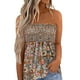 thumbnail image 3 of Tops de tubo fruncidos para mujer, Tops de tubo fruncidos para mujer Top bandeau sin tirantes Tops sin mangas para mujer Consigue más, 3 of 6